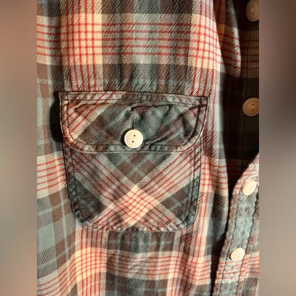 RRL Vintage Ralph Lauren Multicolor Plaid Cotton Shirt size 3 Medium - Picture 4 of 14